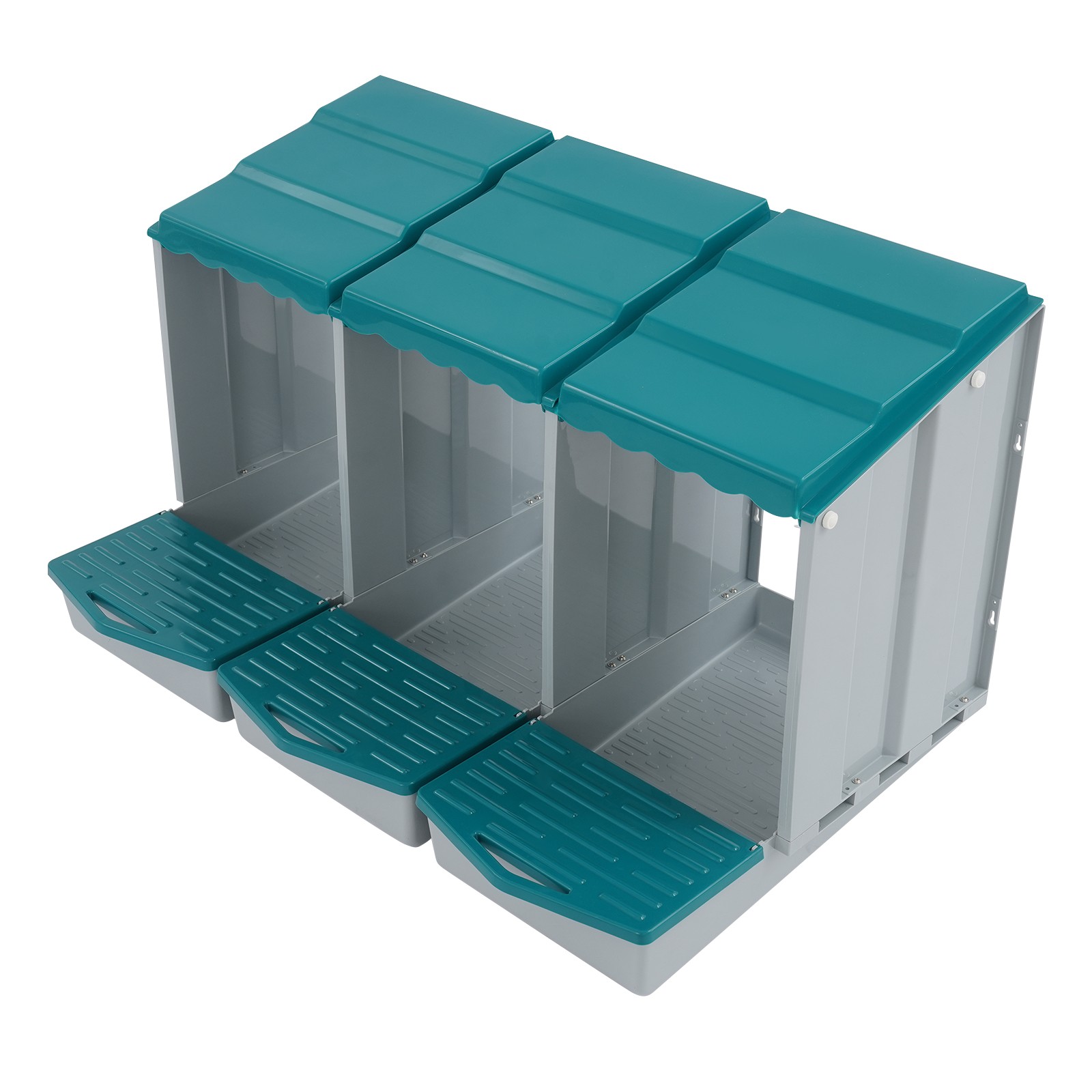 3 Compartments Hen Laying Box PP Chicken Egg Nexting Boxes for Chicken Coop