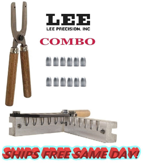 Lee COMBO 6-Cav Mold 9mm Luger /38 Super /380 ACP W/Handles and Case 90457+90005