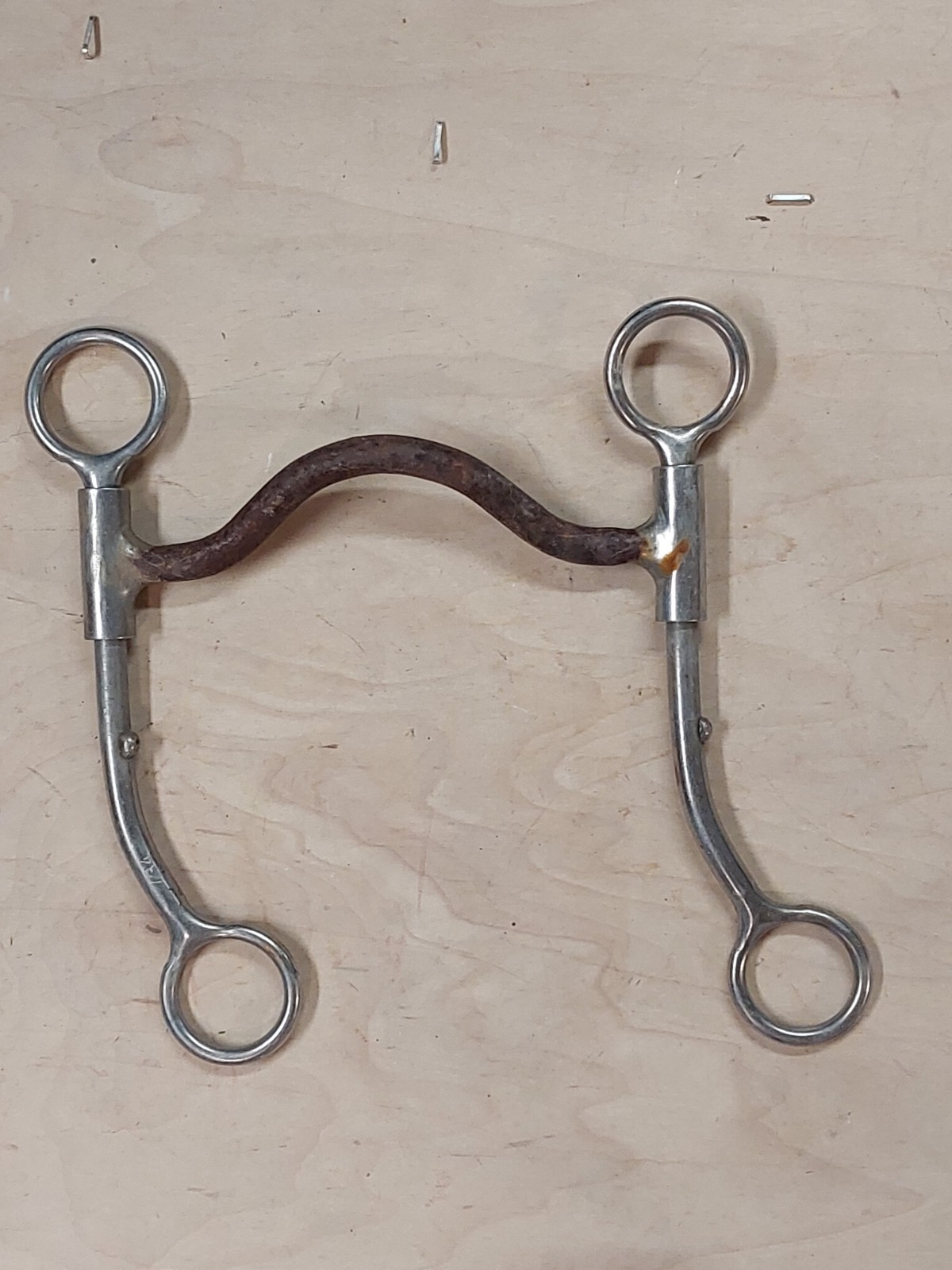 used vintage collectible western Americana horse bit no chain
