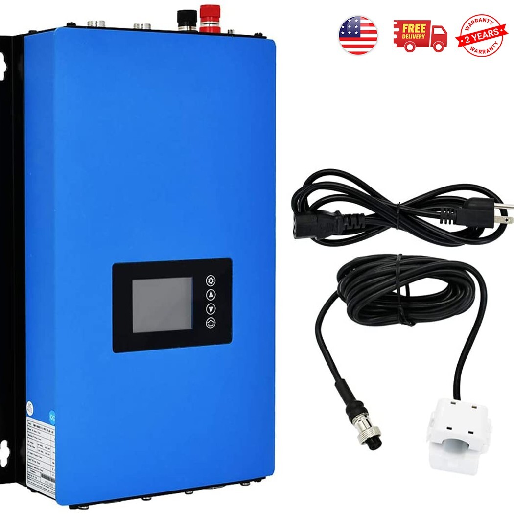 1000W Solar Grid Tie Inverter w/Limiter Pure Sine Wave DC26-60V to AC110V 60HZ