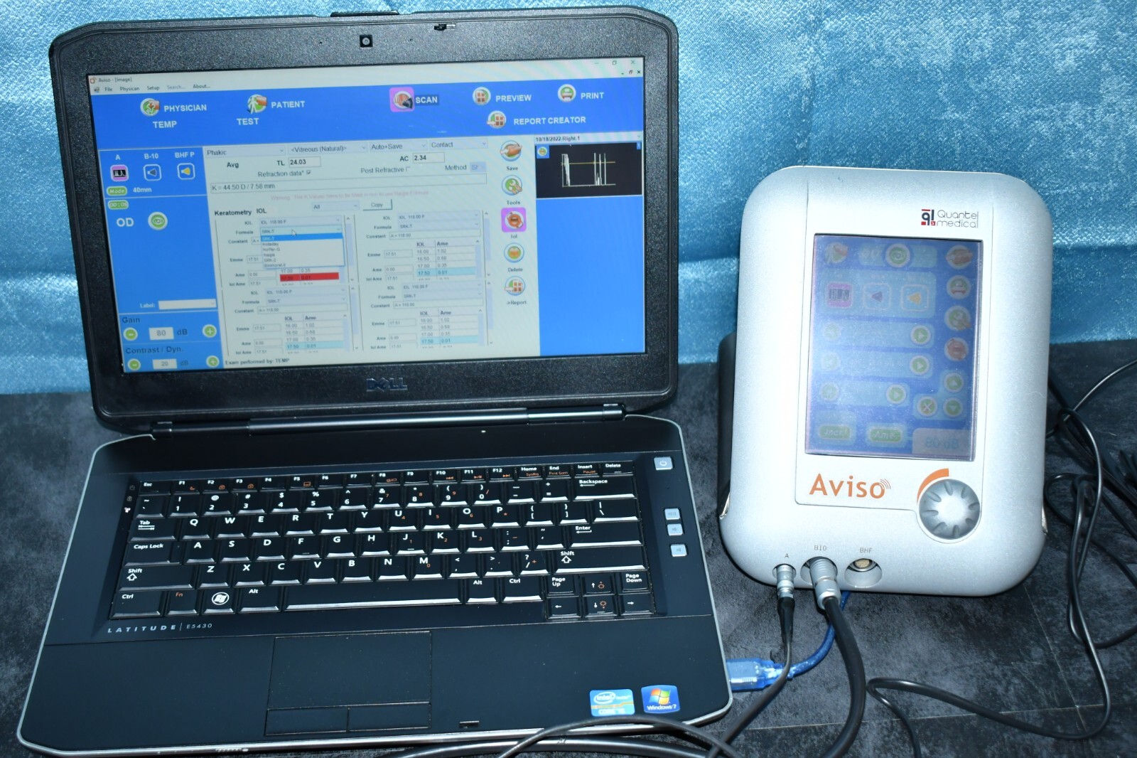 Quantel Medical Aviso A and B scan Ultrasound complete