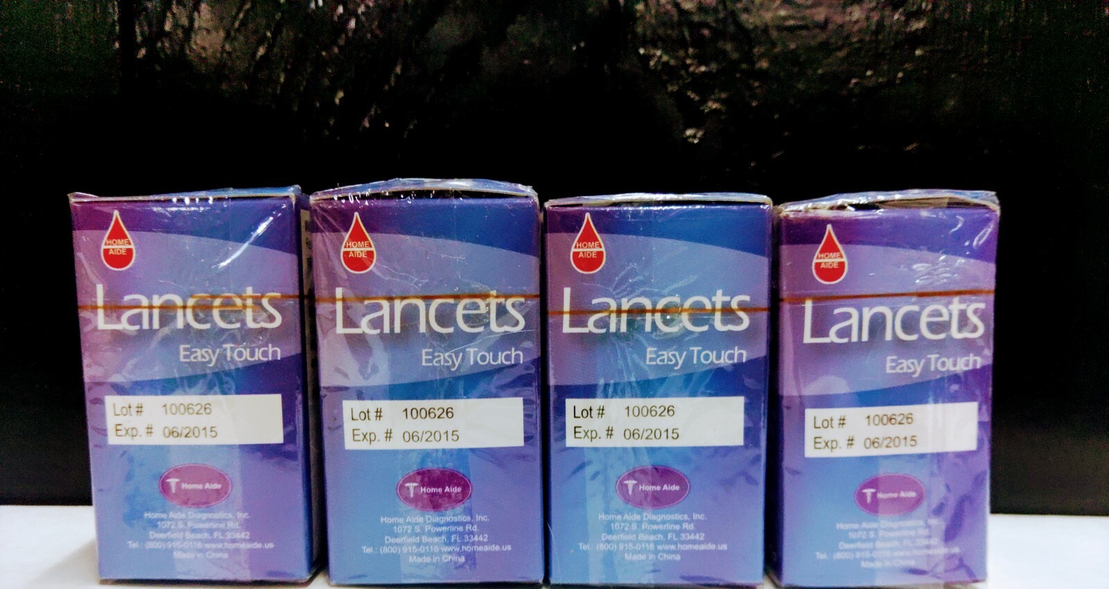 Home Aide Lancets Easy Touch 30 Gauge Thin Sterile Tip 100 Count Boxes NSP
