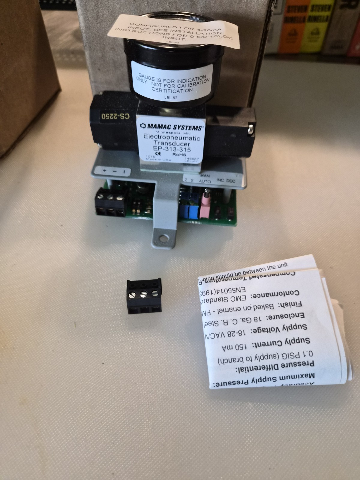 Electropneumatic Transducer