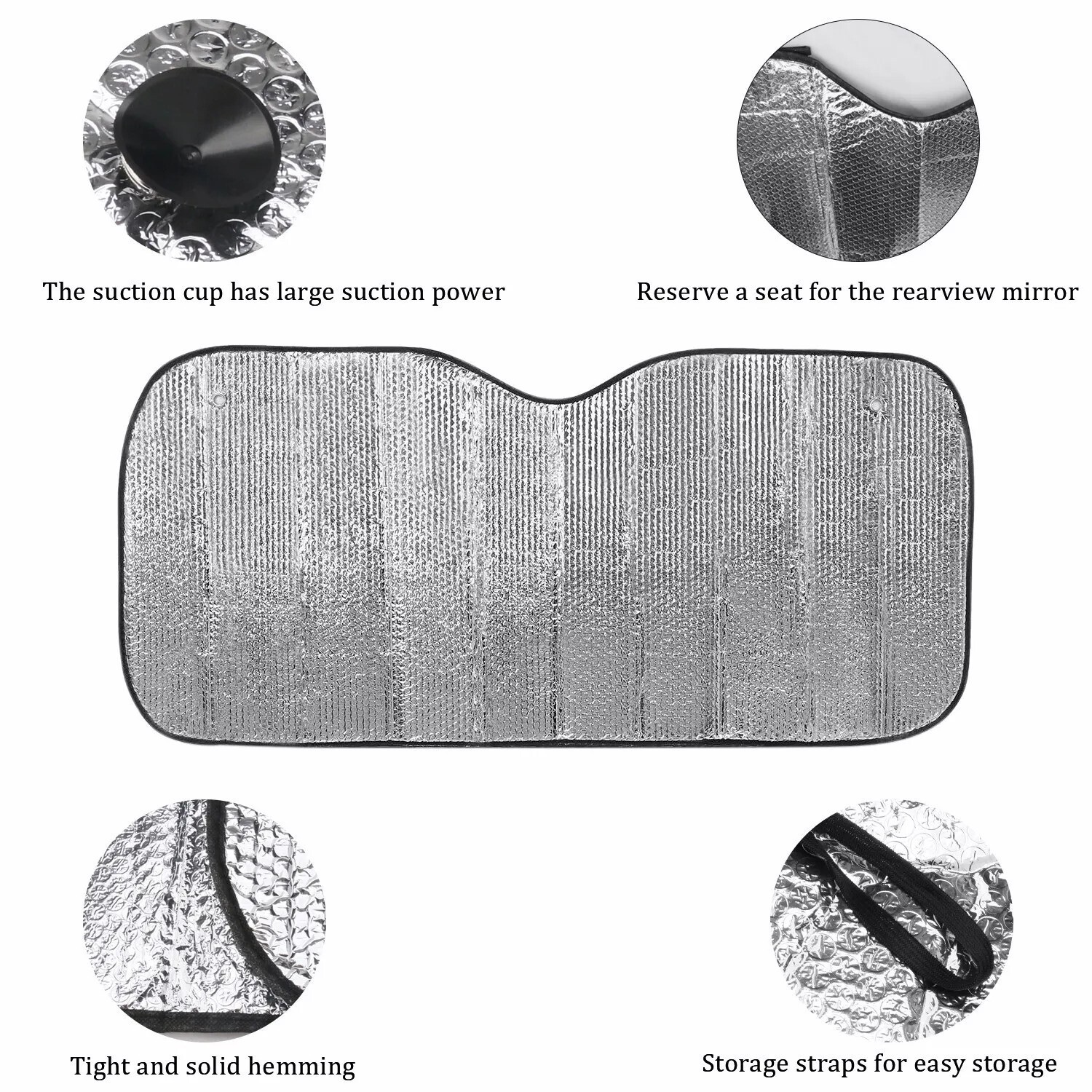 Foldable Car Windshield Front Window Sun Shade Cover Visor UV Block Protector