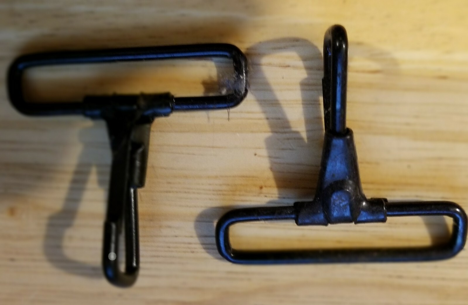 2 Inch Black Plated Metal Fixed snap hook