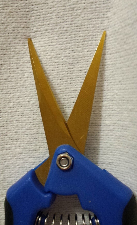 Precision Curved Blade Pruners Cutters Blue Anti-Slip Handles Stainless Steel