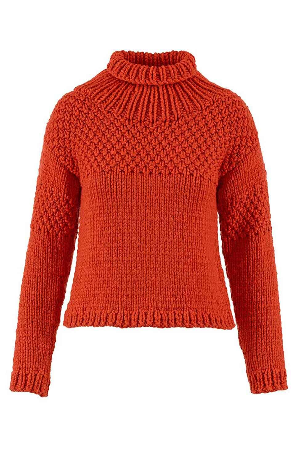 Pullover - Lang Yarns Fire - Model Package Knitting Package With Instructions