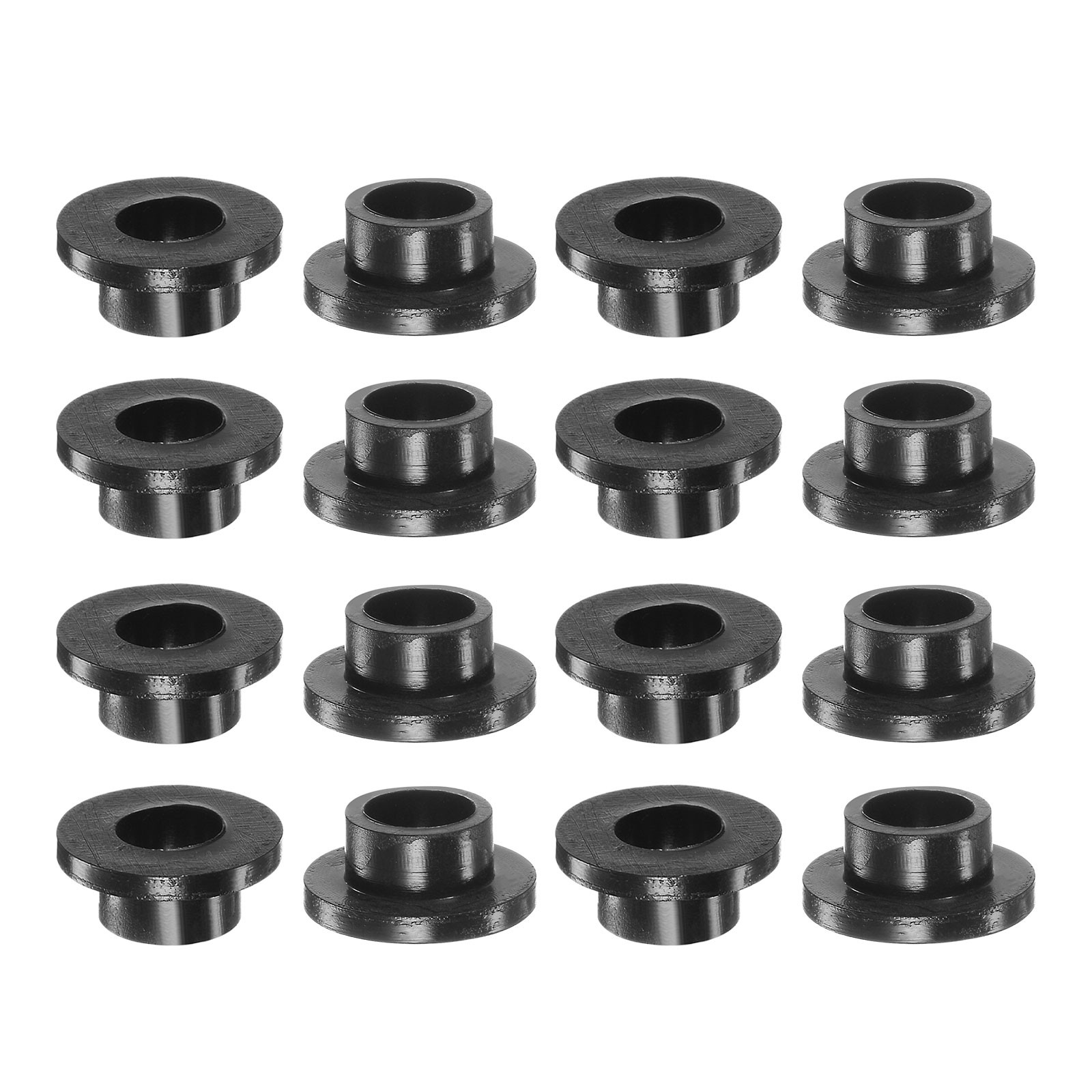 12pcs Flanged Sleeve Bearings 8mm Bore 10.9mm OD 7.4mm Length Nylon Bushings,