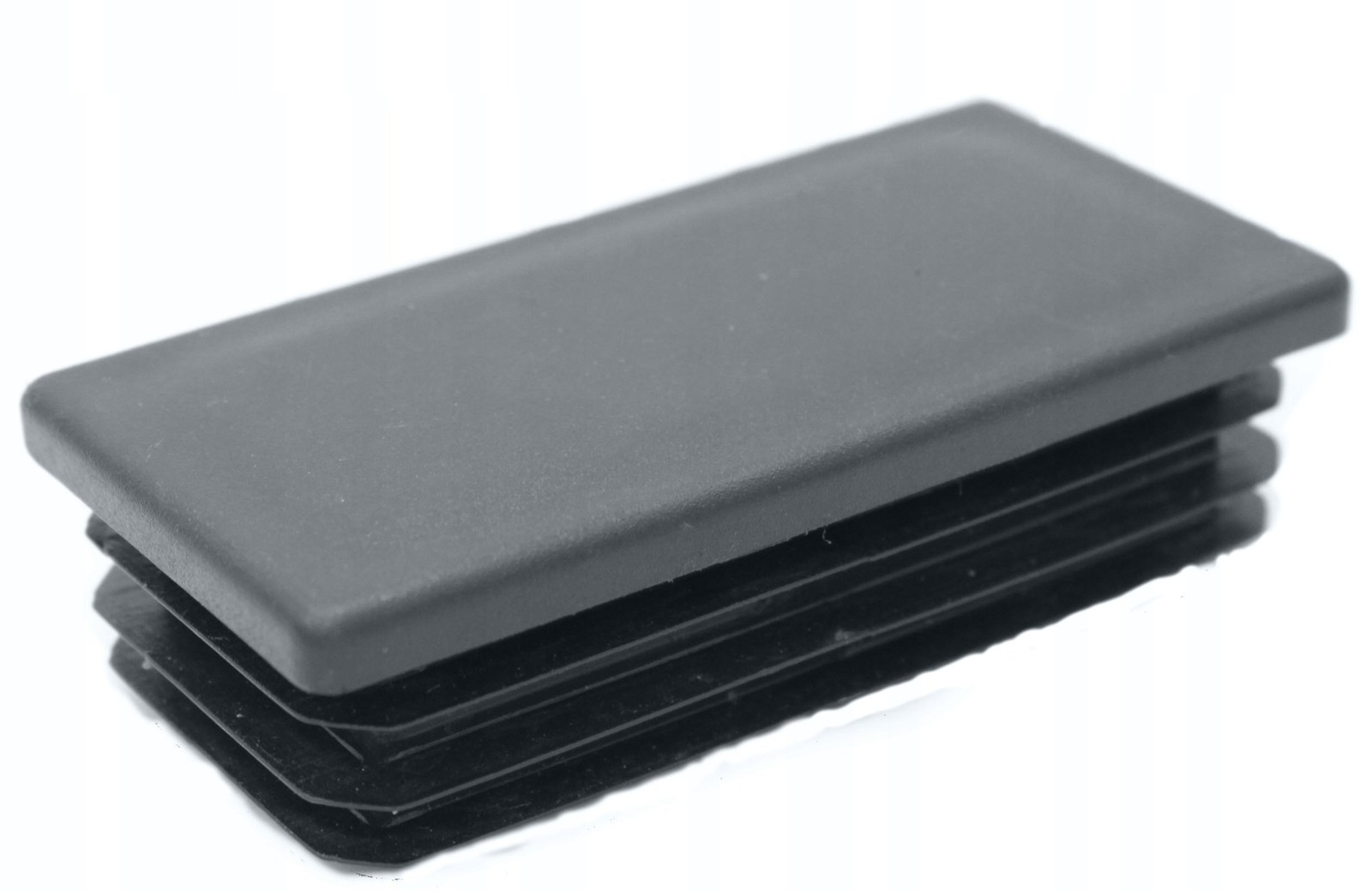 10 x Louver plugs rectangular tube 30 x 100 mm rectangle anthracite end caps