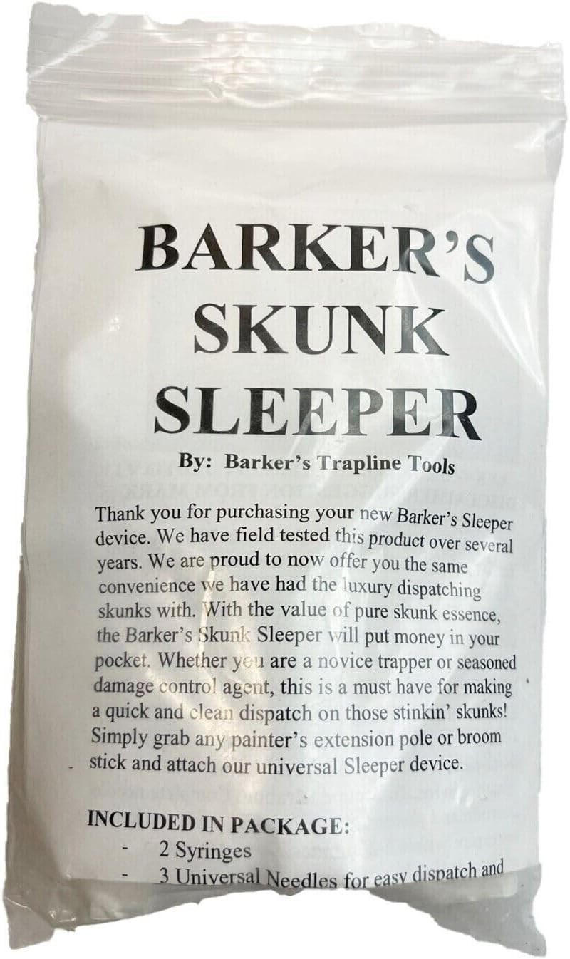 Barkers Skunk Sleeper - Skunk Euthanasia Tool - Aluminum - Non-Sterile - 1 Unit