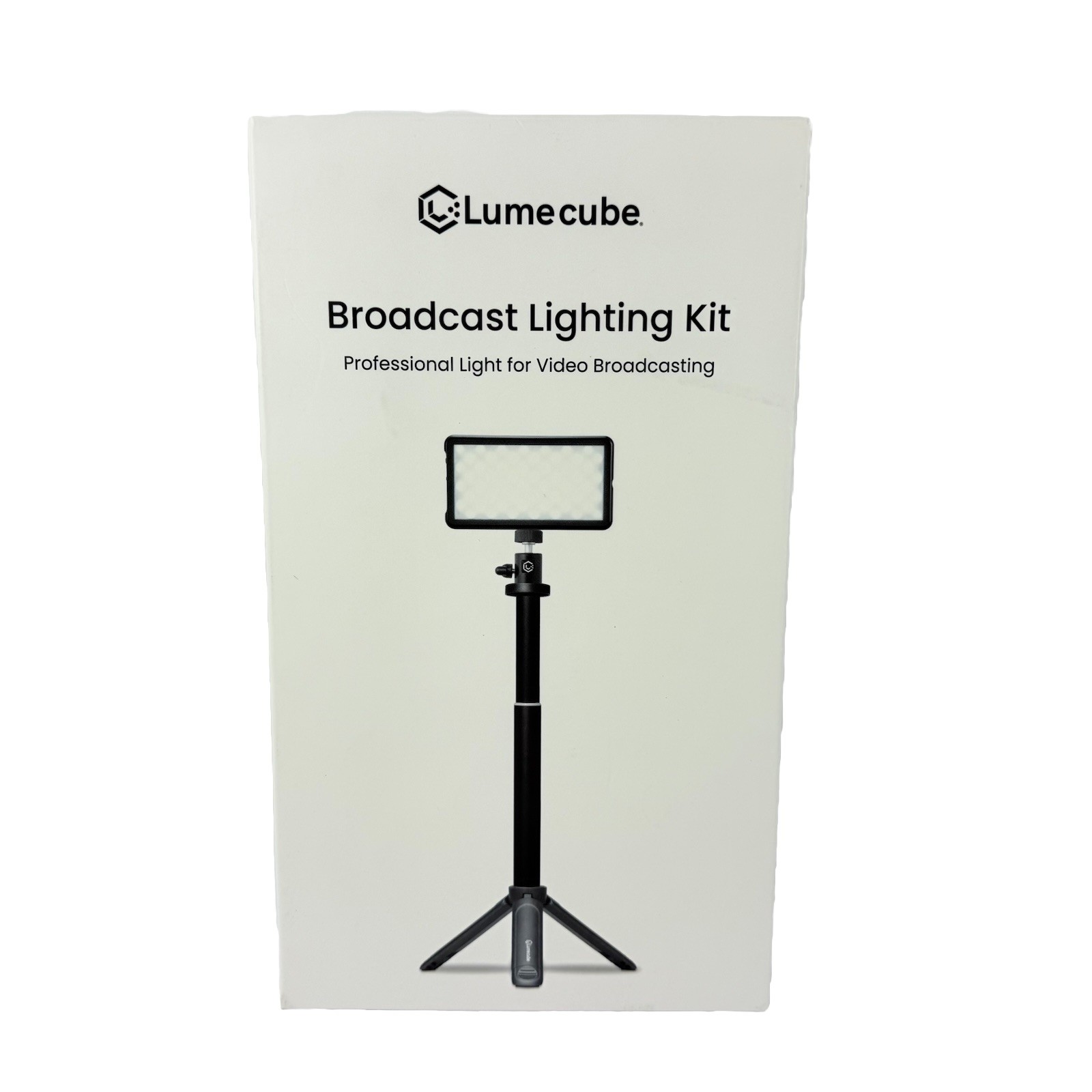 LUMECUBE LC-BLK Broadcast Lighting Kit Professional Video Light 4 Streaming