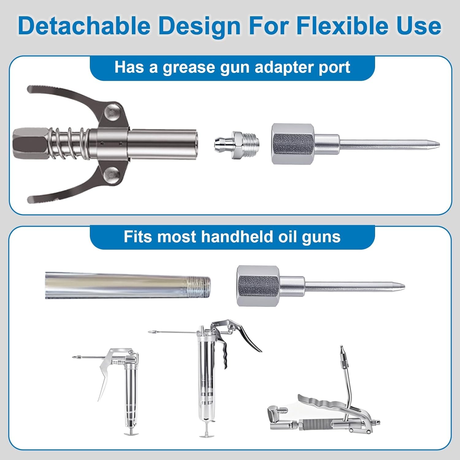 5PCS Grease Gun Needle Accessory Set Dispenser Injector