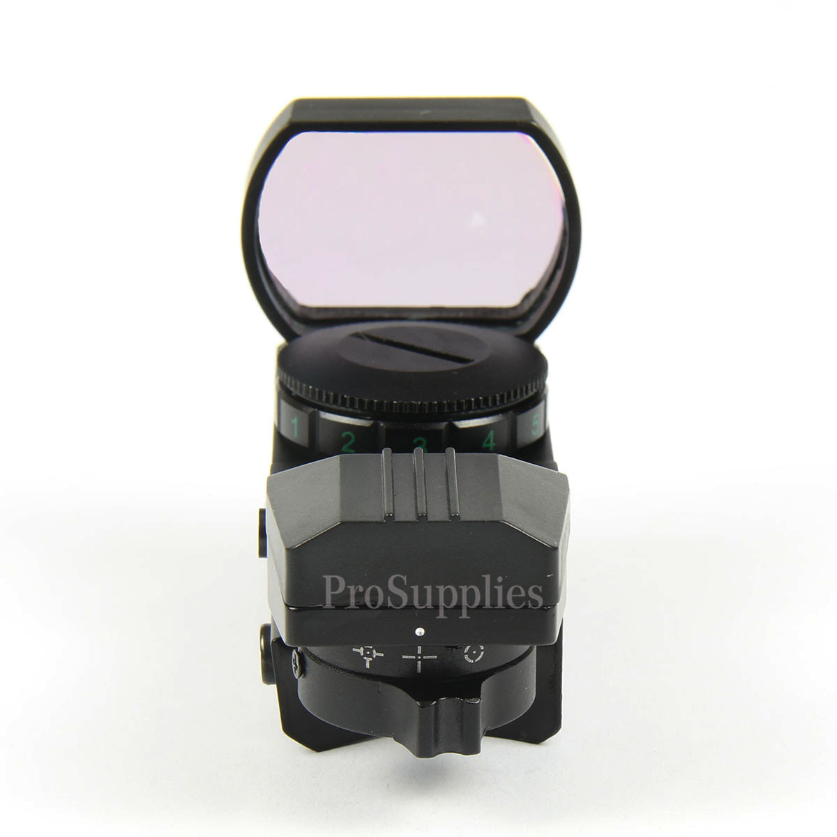 Red and Green Reflex Sight with 4 Reticles, 3/8" Dovetail Mount