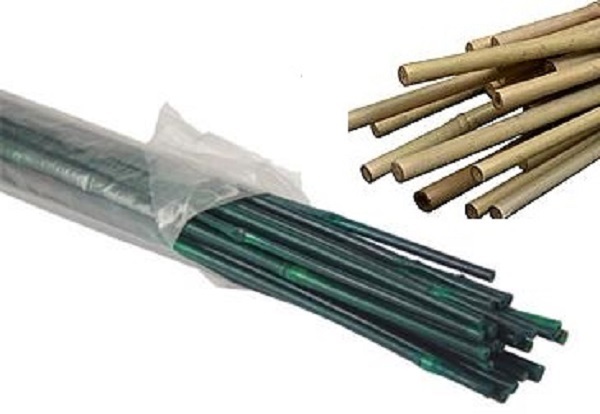 Green or Tan Bamboo Stakes (25/pk) Pick SIZE High Quality SAVE $$ W/ BAY HYDRO !