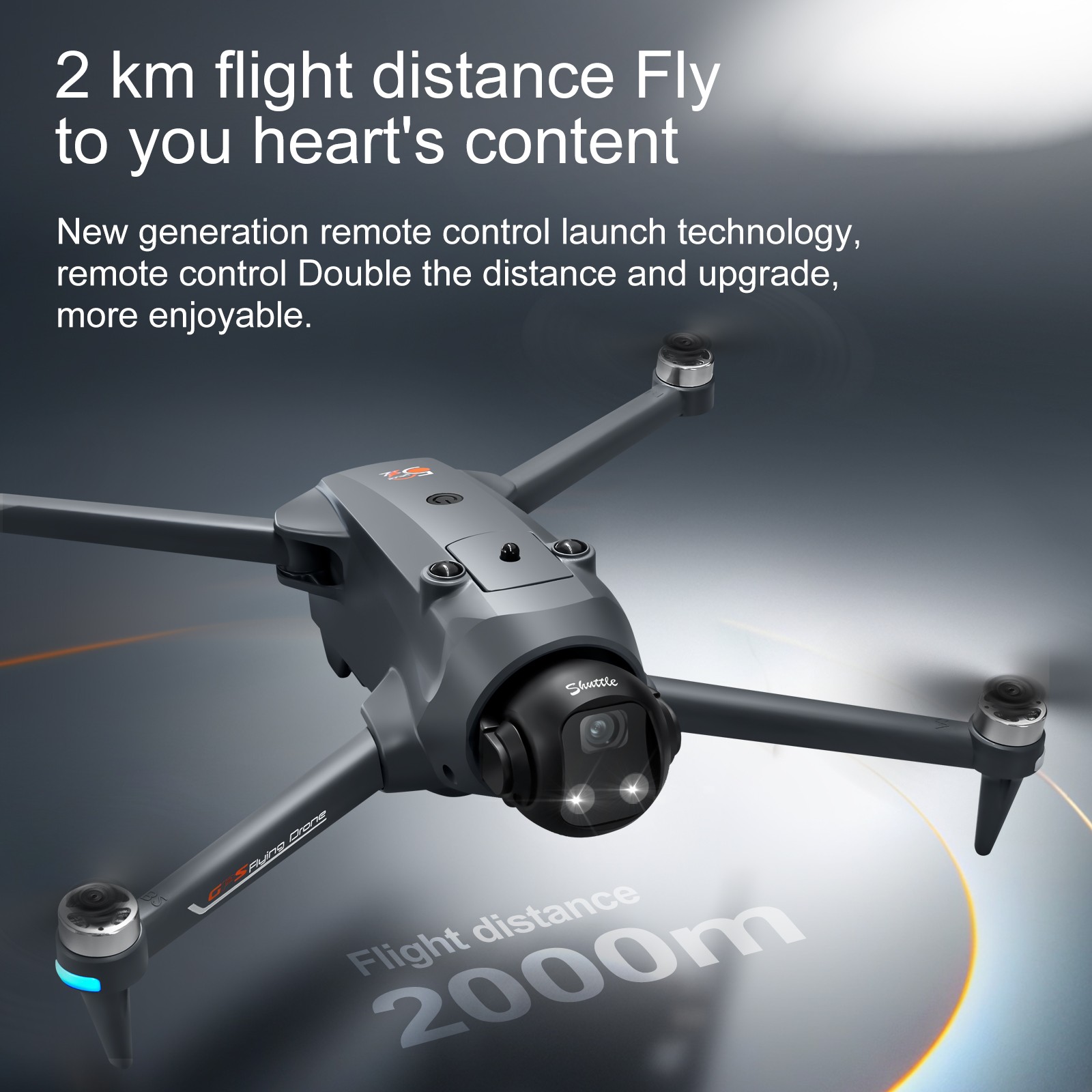 YL059 GPS Return Drone 4K Camera Lightweight Foldable FPV Transmission w/ Screen
