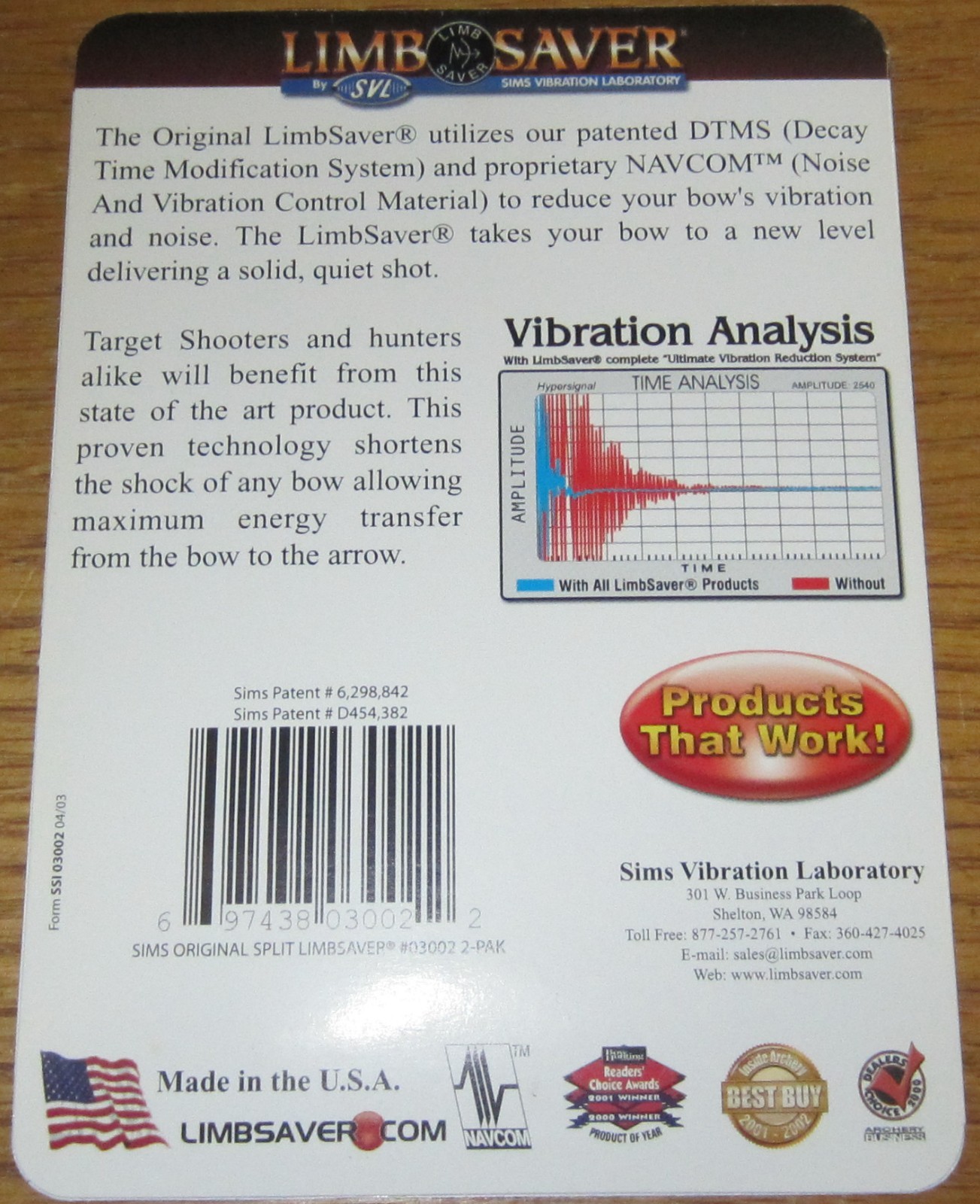 Limb Saver Vibration Dampener for Split Bows 03602