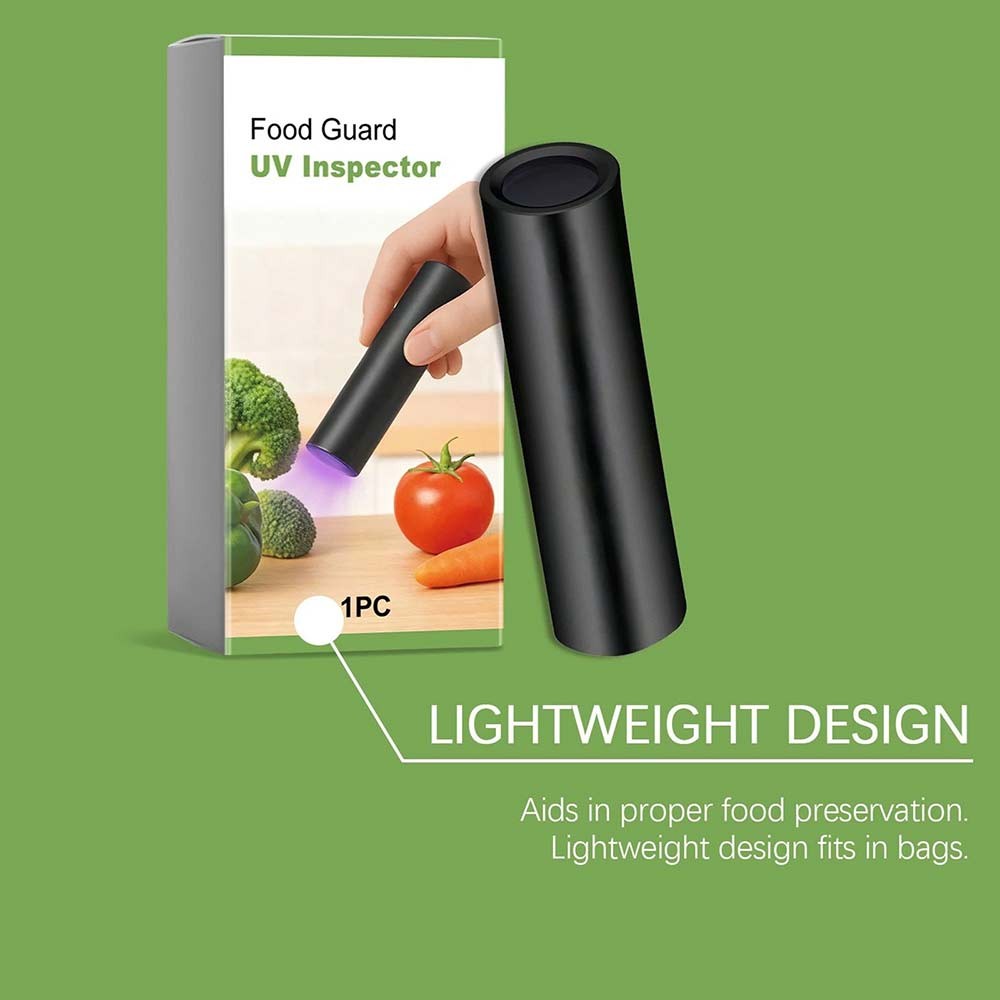 Portable UV Black Light Flashlight Vegetables Detector Inspection Tool