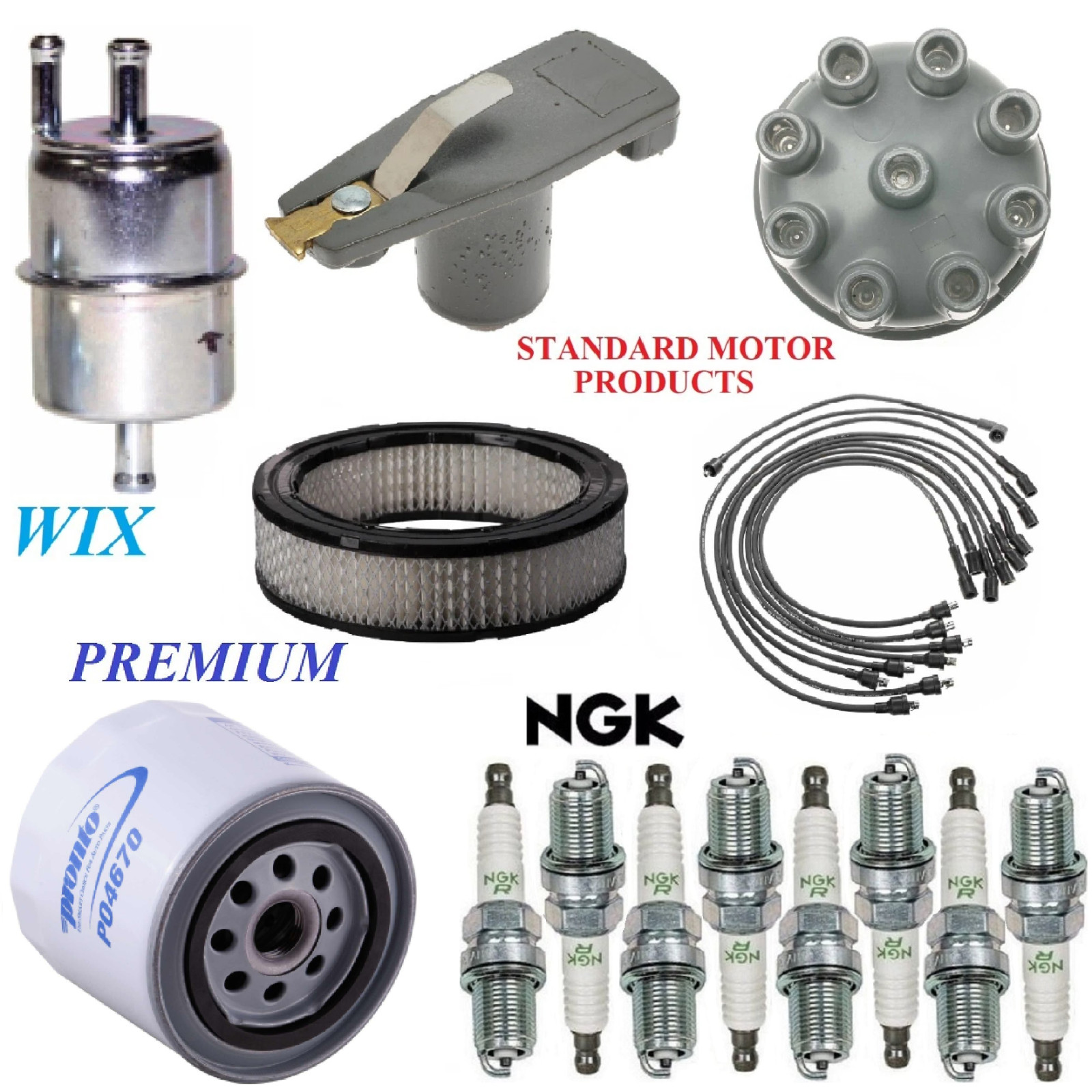 Tune Up Kit Filters Cap Rotor Wire Plugs For JEEP GRAND WAGONEER V8 5.9L 1991