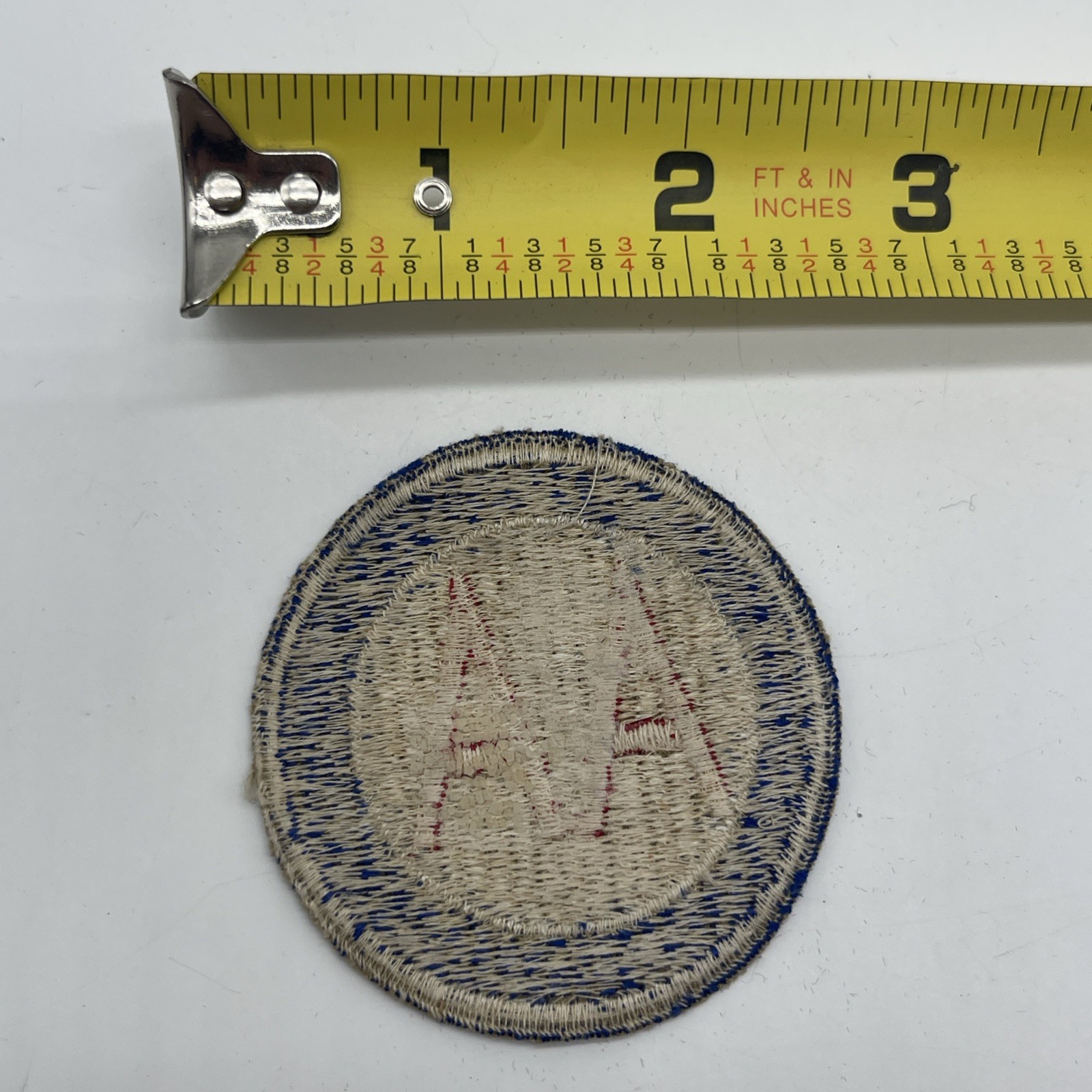 U.S. Military Army Anti Aircraft AA Command Patch Insignia Cut Edge White Back