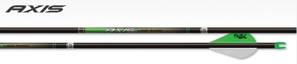 Easton Axis 4mm 340 Long Range Arrows 2" Blazer Vanes 3pk