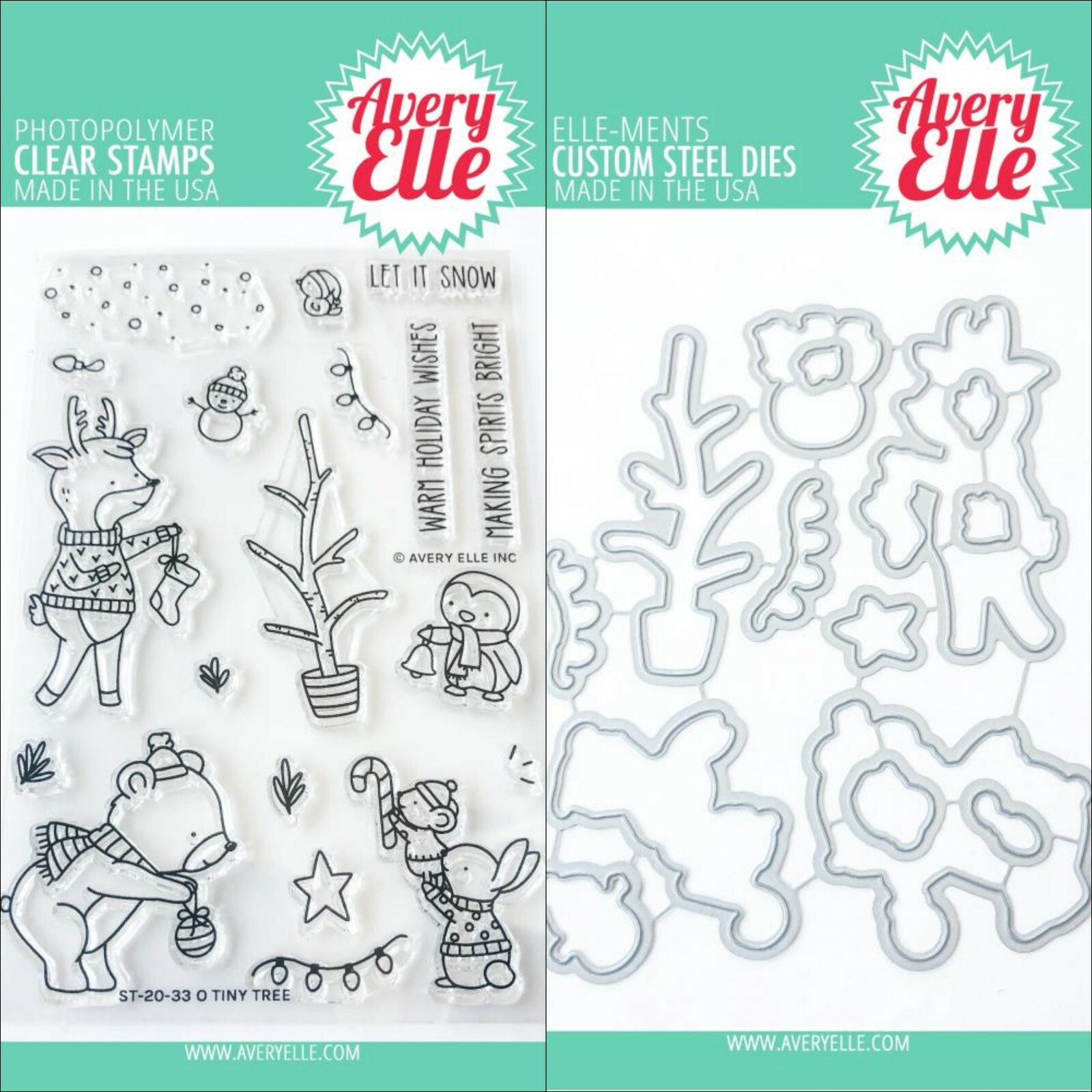 Avery Elle "O TINY TREE" Clear Stamps Only OR Stamp & Die Bundle 2020