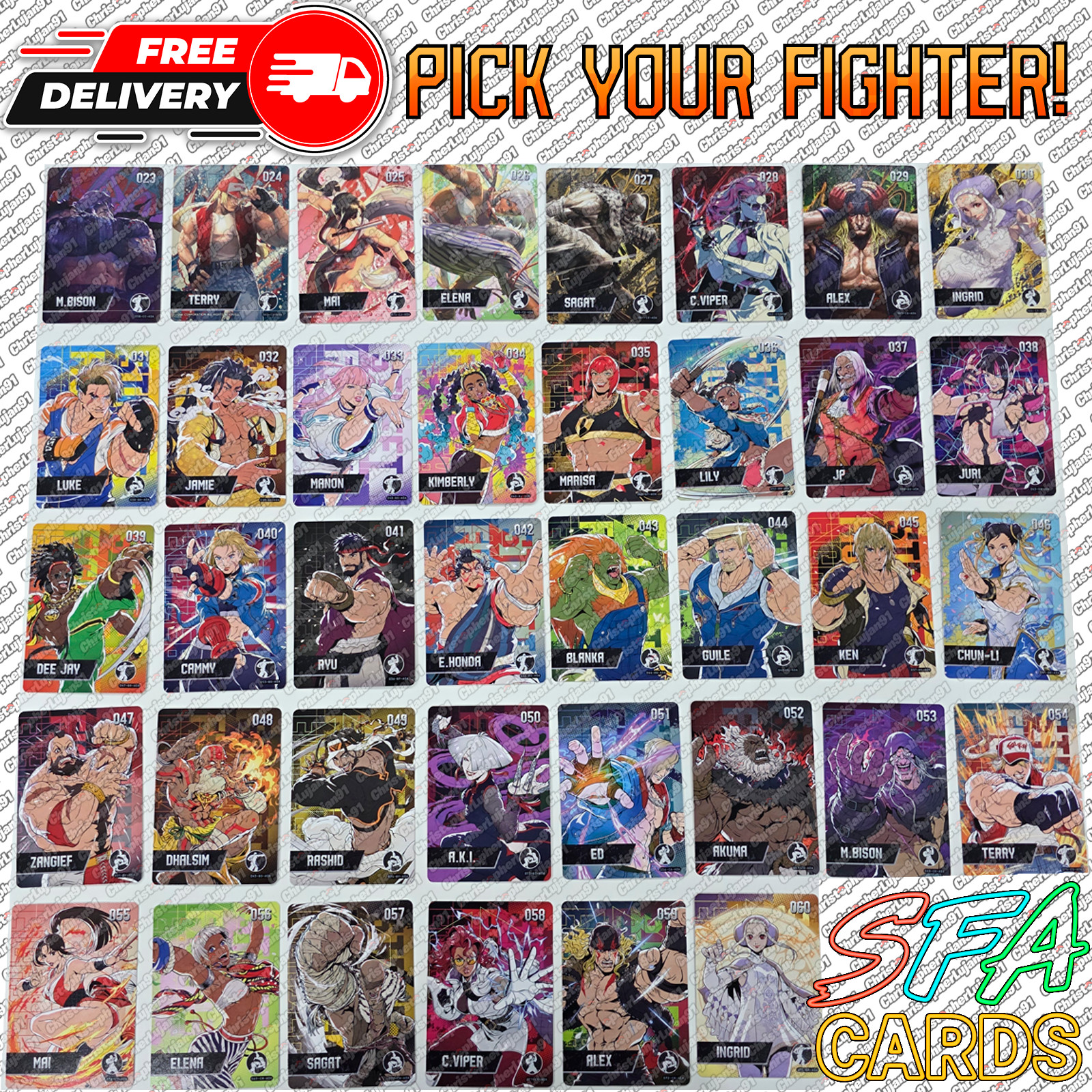 Street Fighter 6 Amiibo Cards #1-60 Mint - Nintendo - Select Card