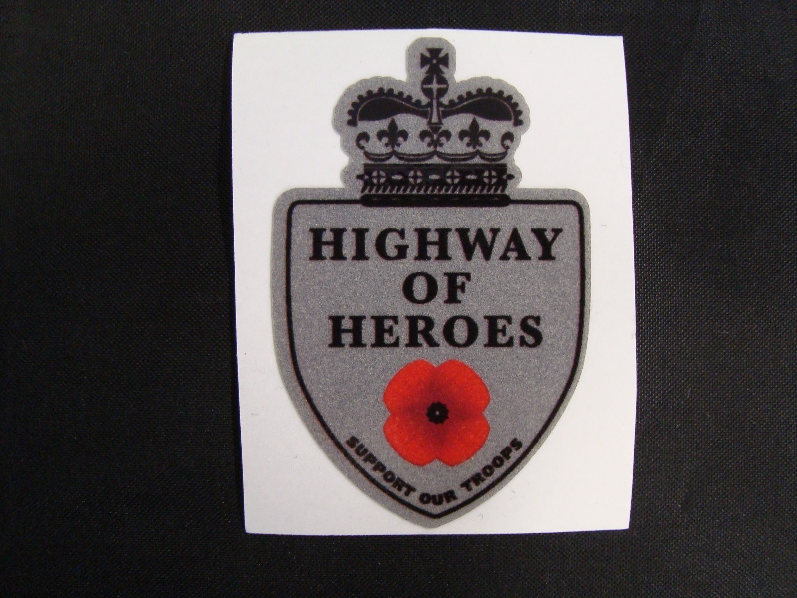 Highway of Heroes Decal  The Original Royal Canadian Legion Issue 3"X2"