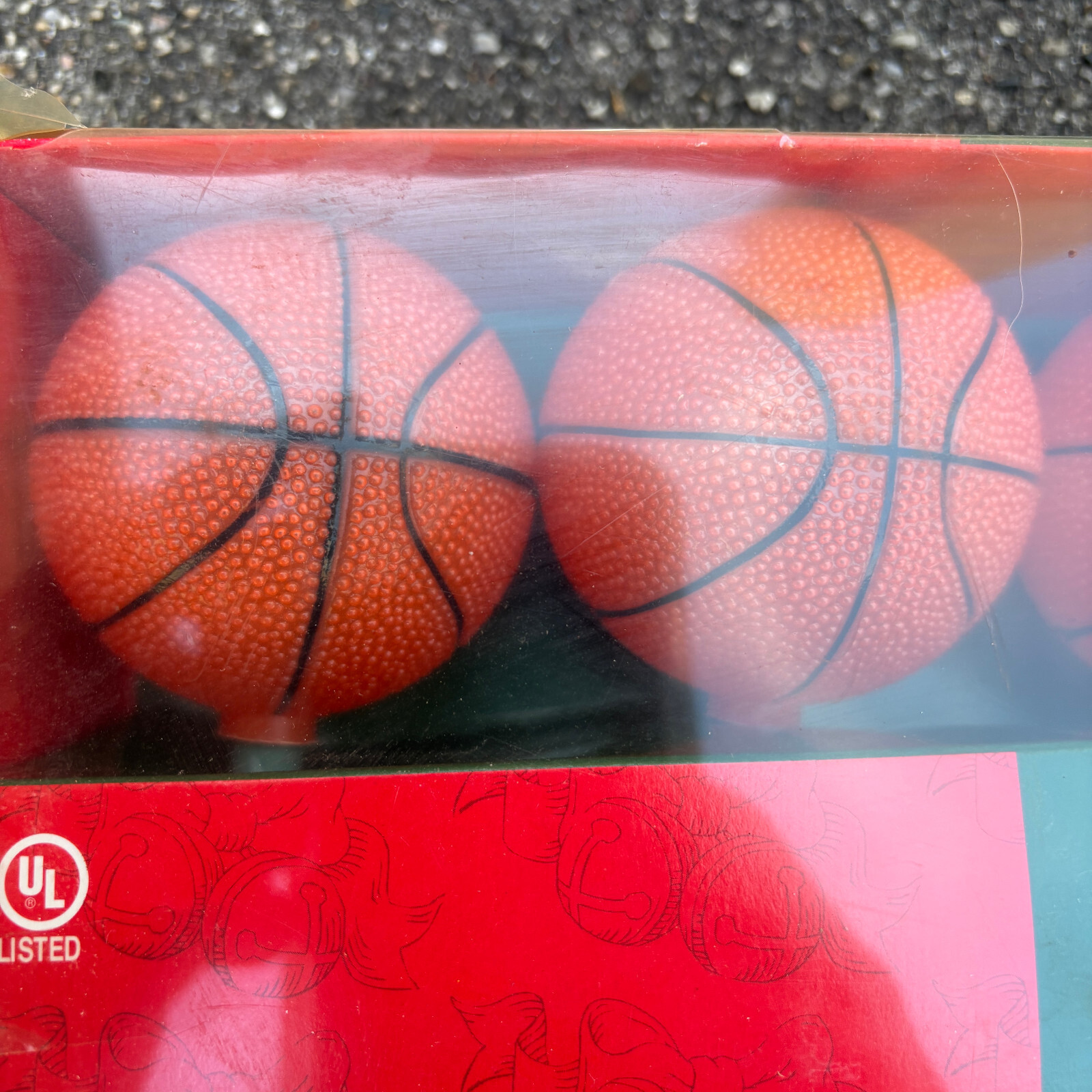 Basketball Balls Novelty String Lights Strand of 10 Lights Kurt S. Adler Tested