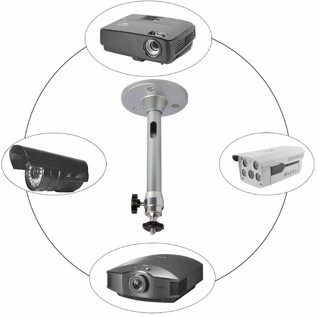 Universal 18/22cm Mini Projector Ceiling Wall Mount Bracket Aluminium Capacity