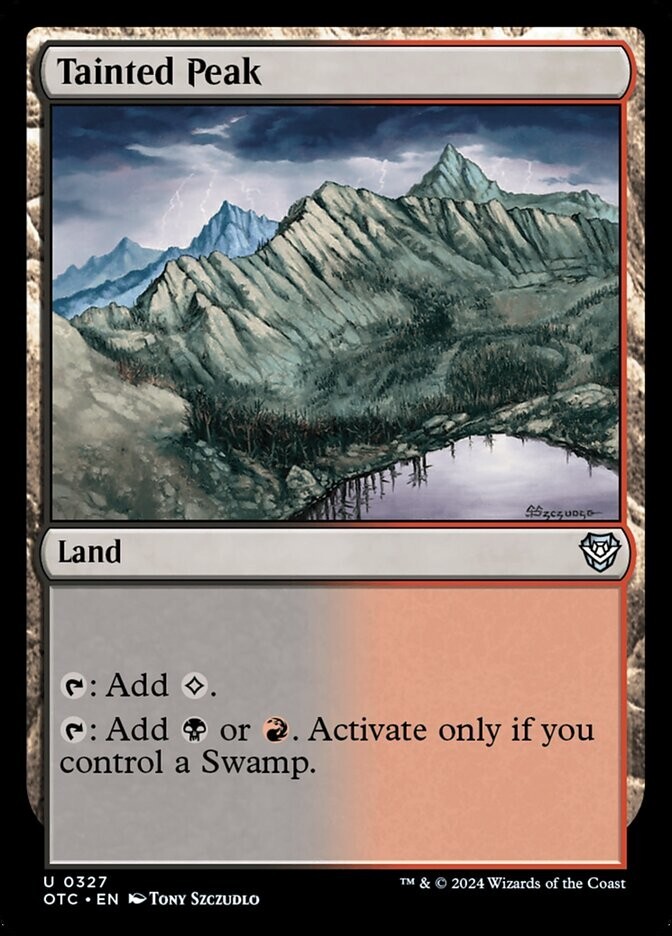 Tainted Peak 0327 Non Foil Uncommon Thunder Junction Commander MTG NM