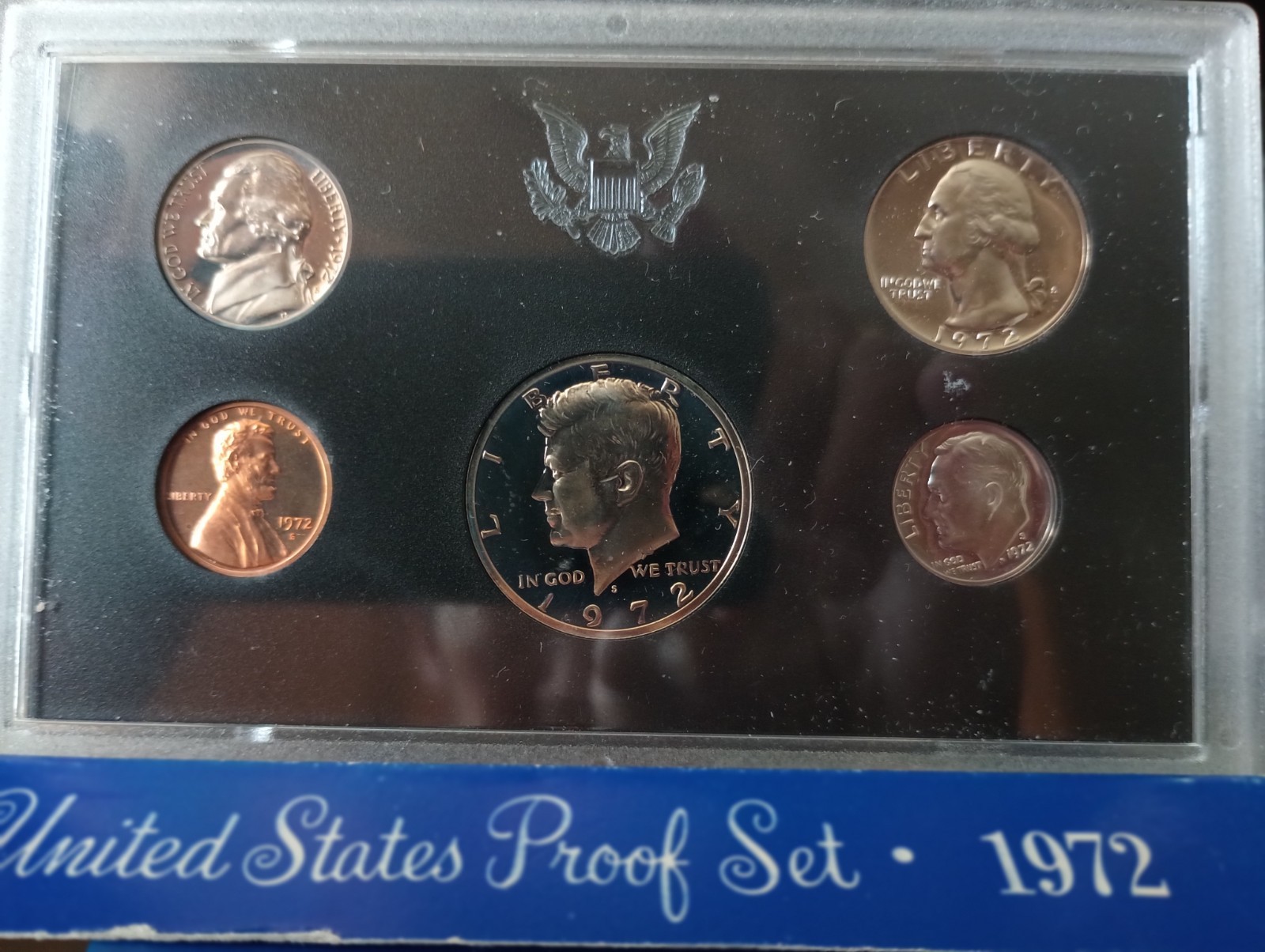 1972-S Gem Proof Set With Cameo Half Dollar