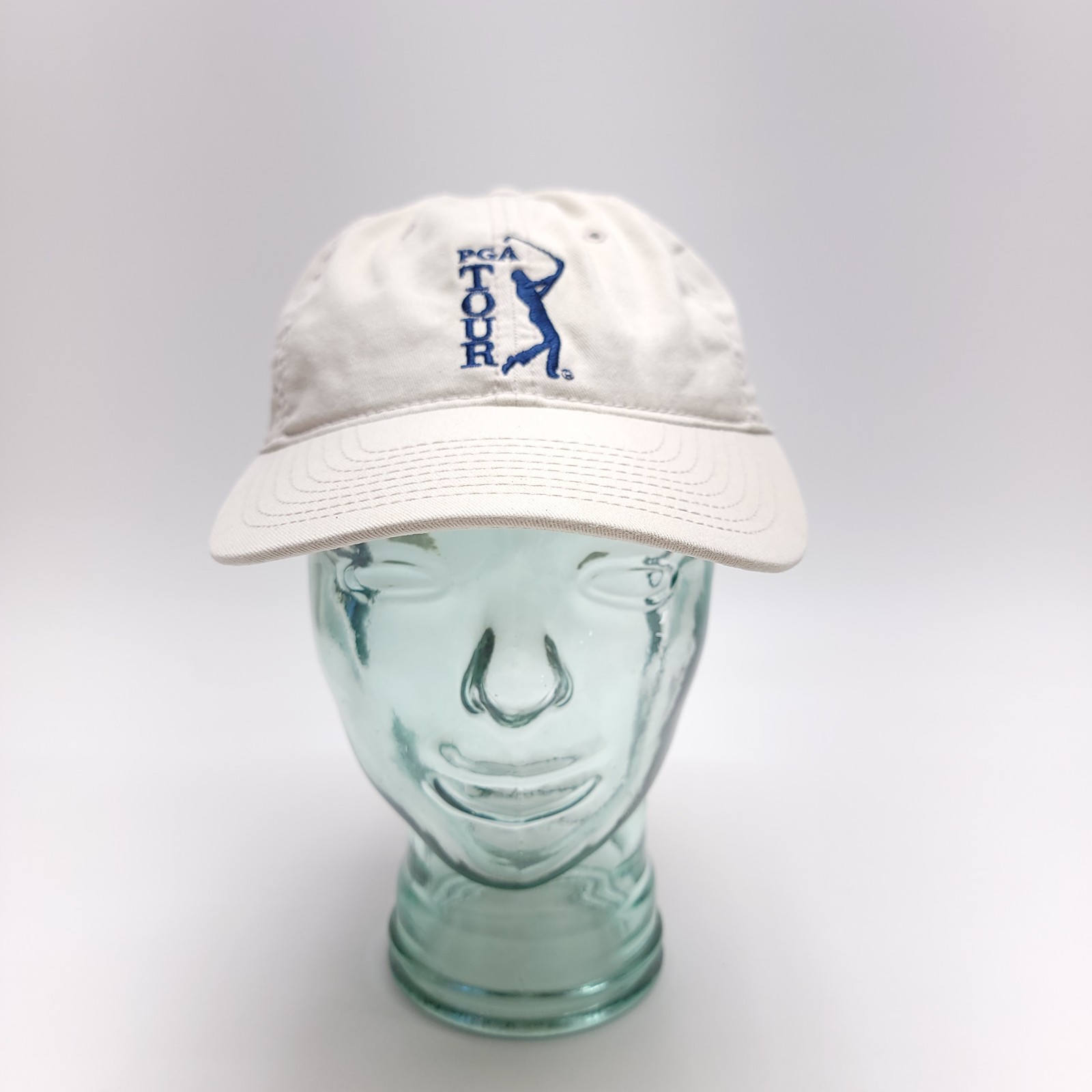 PGA TOUR Golf Hat Strapback Off White Baseball Cap Golfing