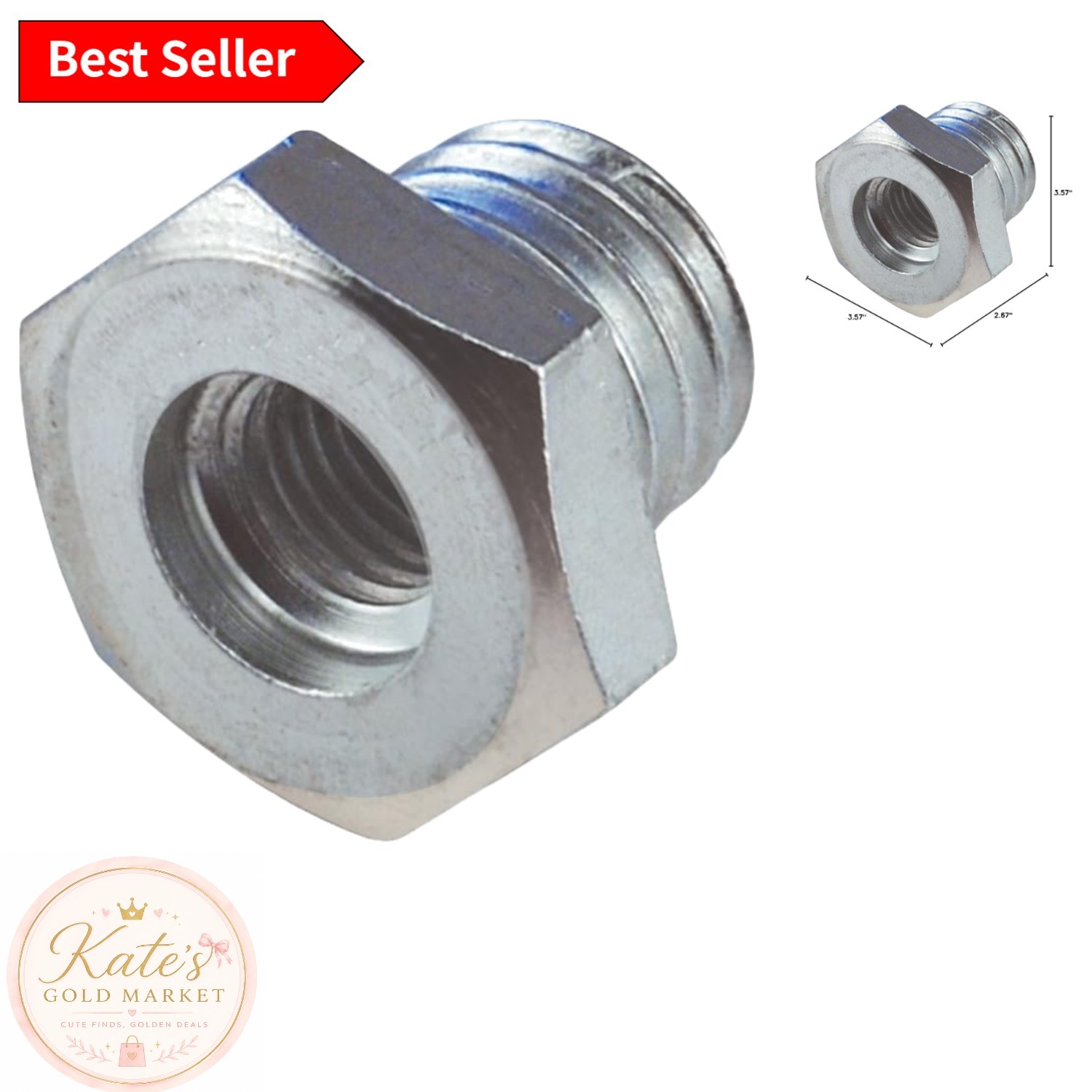 Versatile Angle Grinder Adapter - Converts 5/8-Inch-11 to M10 X 1.25mm Threads