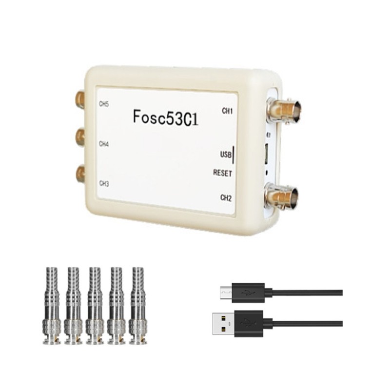 Professional 5 Channel Oscilloscope With Triggering Function 1MHz Sampling Rate