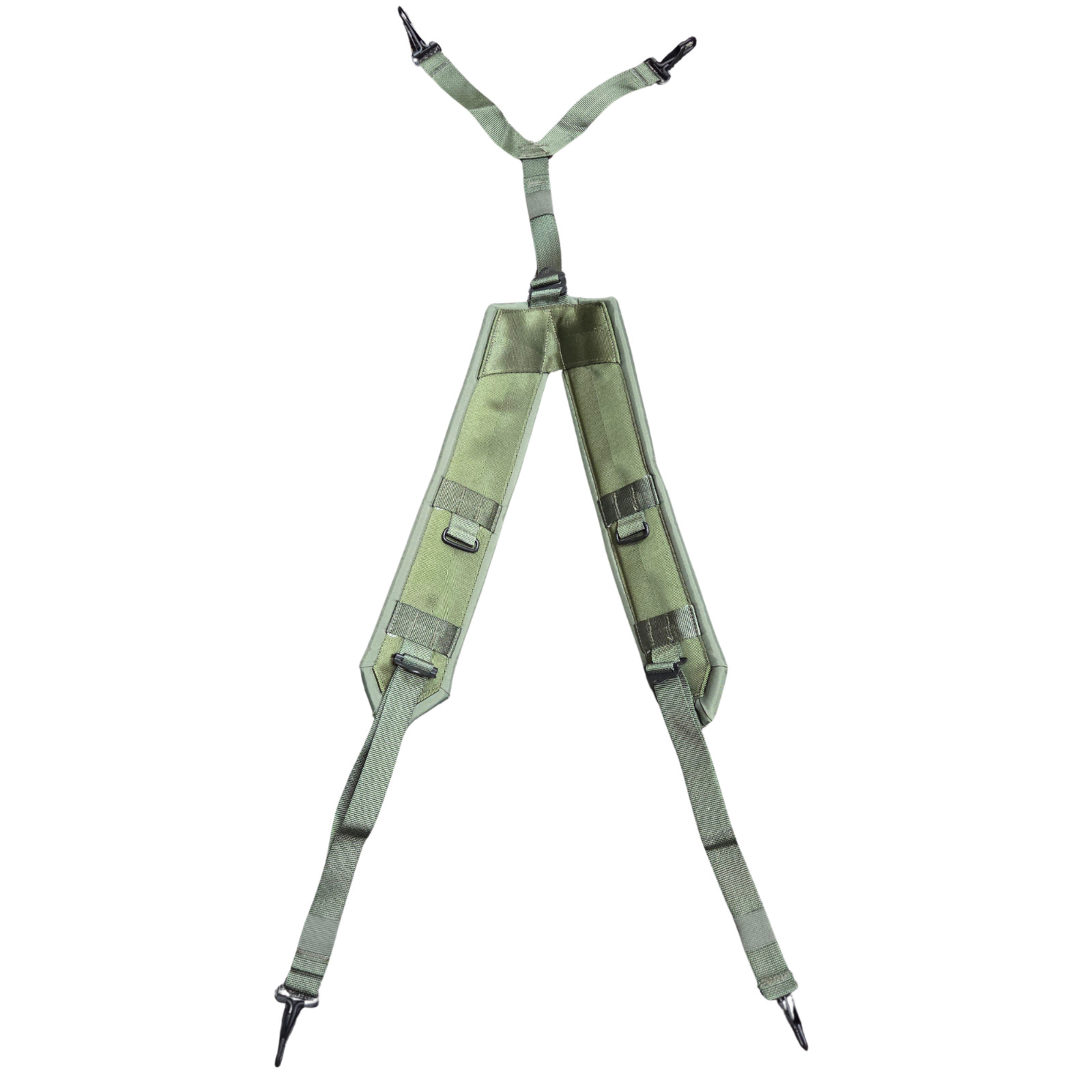 New Unissued US Military LC-2 ALICE Individual Equipment Y Suspenders OD Green