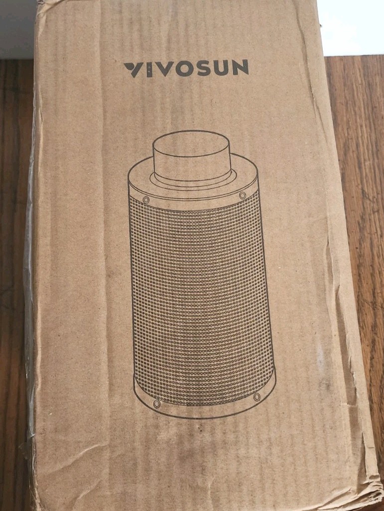 4 Inch Air Carbon Filter Smellines Control with Australia Virgin Charcoal, 4x12