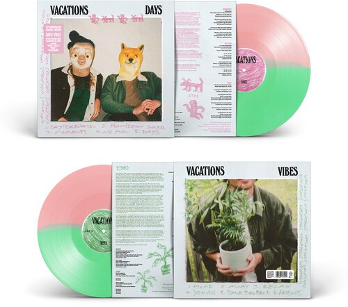 Vacations - Days/Vibes - Pink/Green [New Vinyl LP] Colored Vinyl, Green, 180 Gra