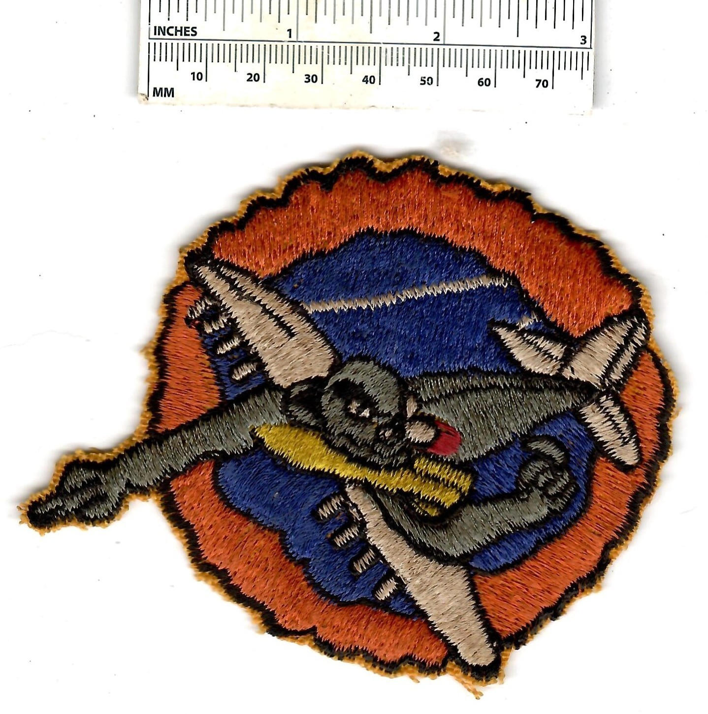 WW2 443rd Fighter Plane Attack Squadron US Army Air Force USAAF Cloth Patch WWII