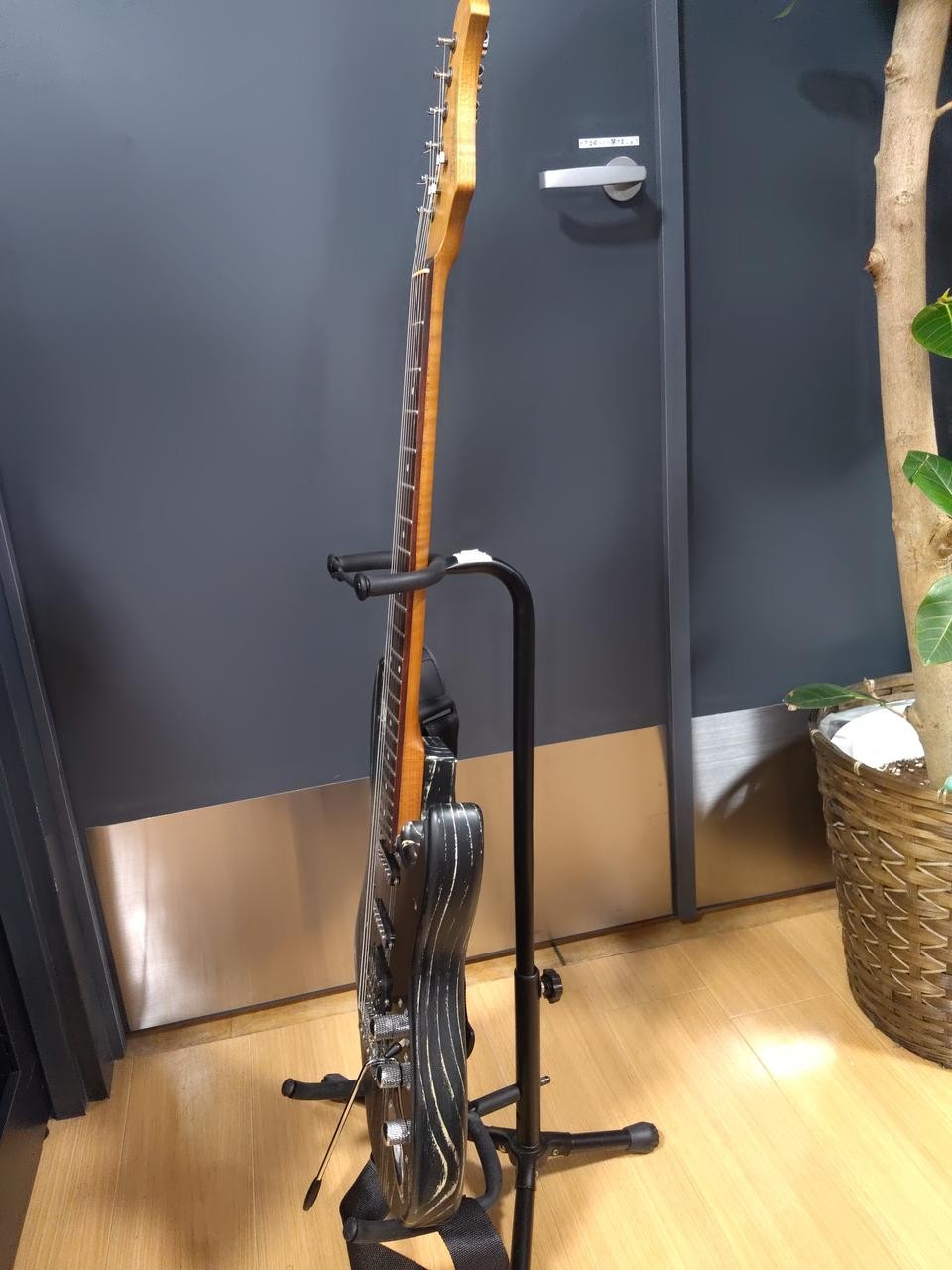 BACCHUS SGS-ASH RSM BLACK&WHITE Stratocaster type
