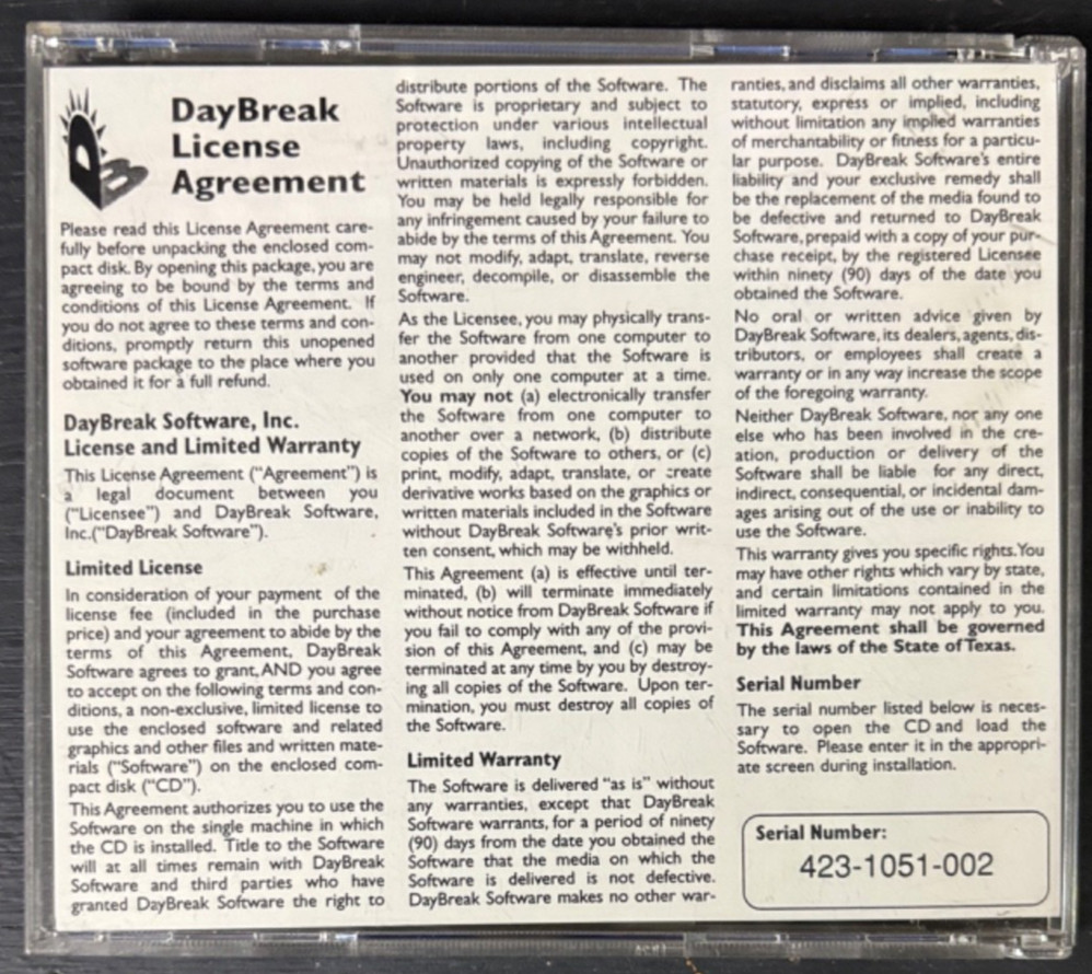 Dilbert Break-A-Day Software (PC Mac CD-Rom, 1996, DayBreak) by Scott Adams