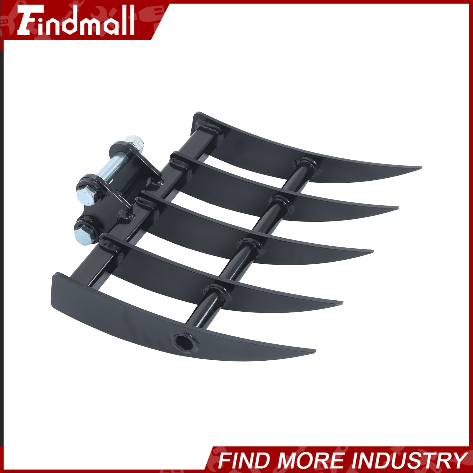 For One Ton to 1.5Ton Mini Excavator Small Digger Rake Attachments