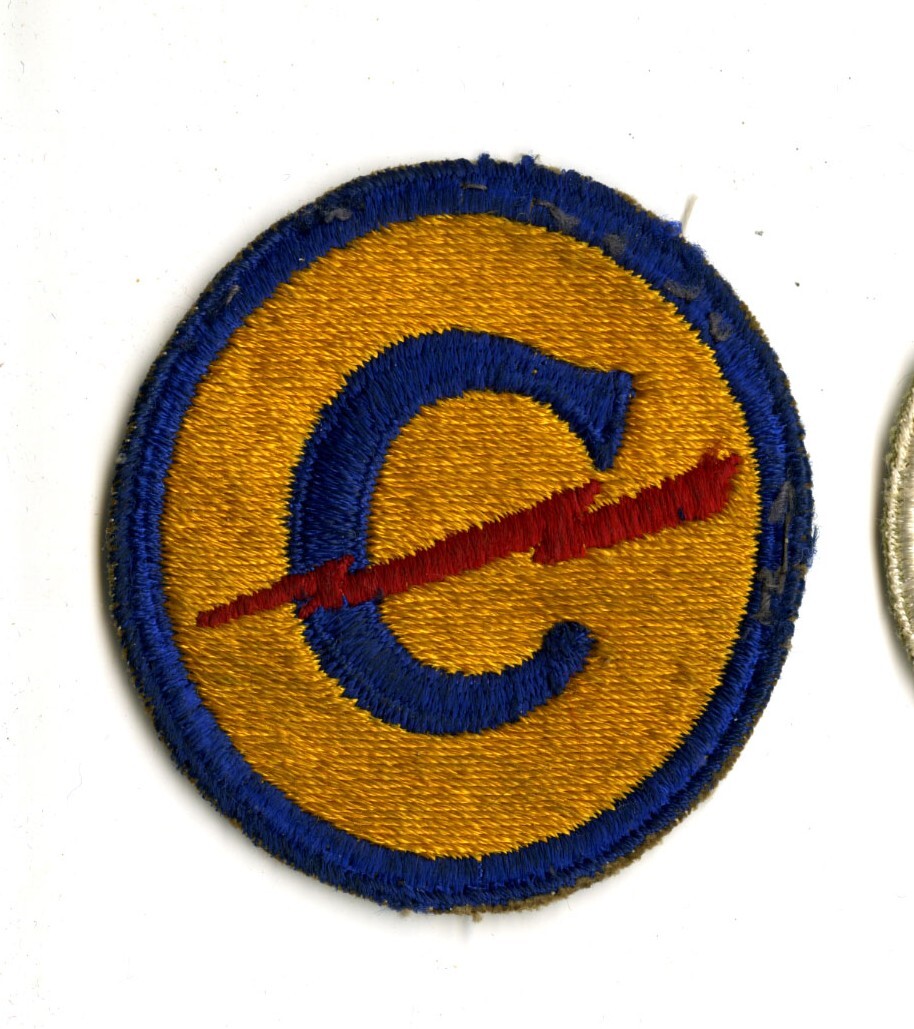 European Constabulary White Back Patch Cut Edge Vintage