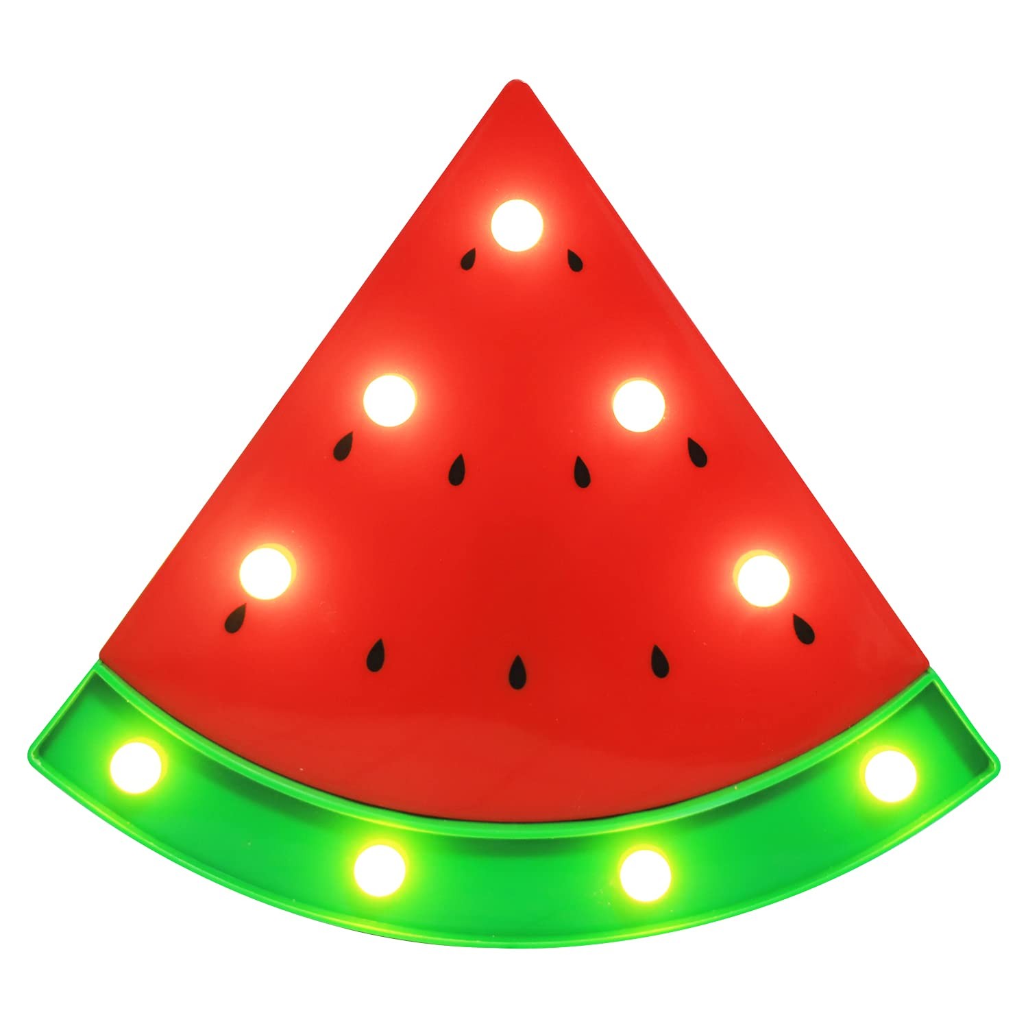 LED Marquee Signs Watermelon Night Lights, Battery Operated Watermelon Shaped De