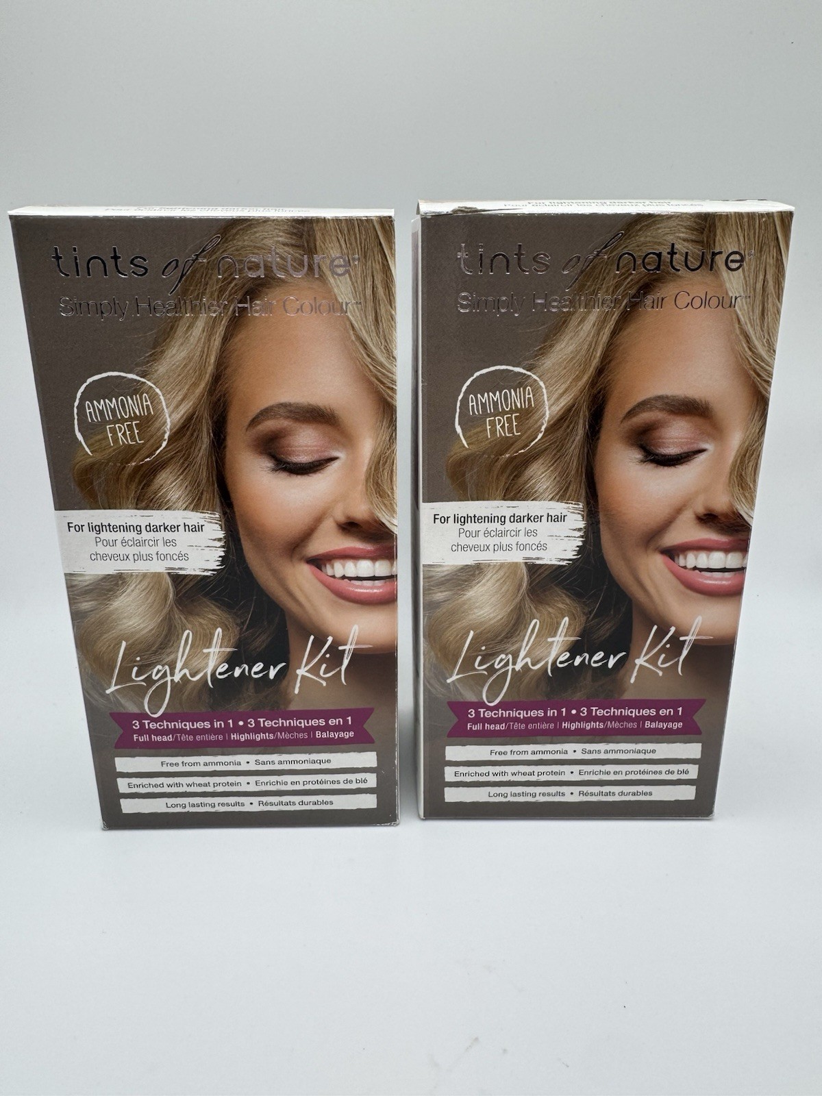 Tints of Nature 3 in 1 Lightener Kit, Lightens Hair Dye Up To 7 Shades, 2 BOXES
