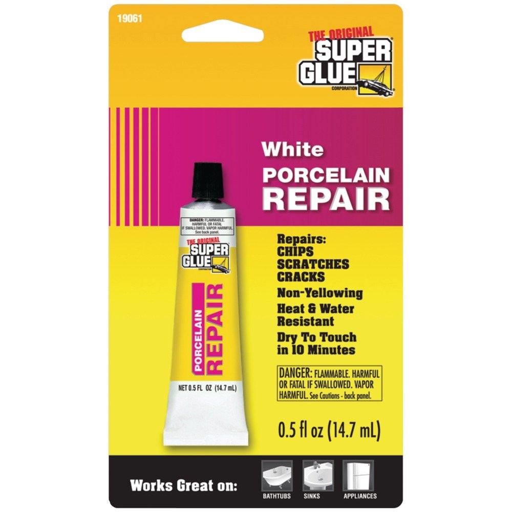 The Original Superglue(r) 19061 Porcelain Repair White