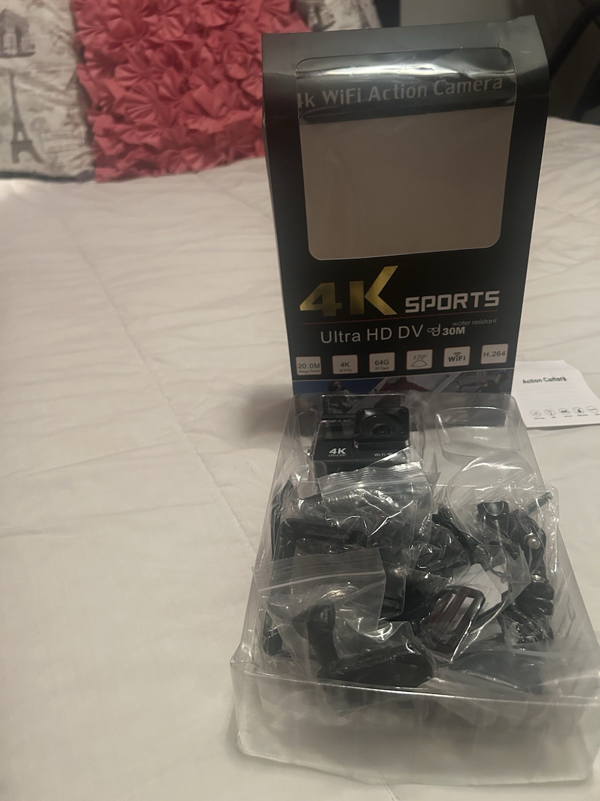 4K Camera with Accessories Batteries, HDMI, Stand, Remote, Case, Touch Screen