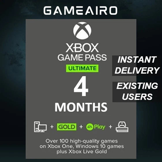 3+1 (4) Months Xbox Game Pass Ultimate and Live Gold Membership FAST DELIVERY