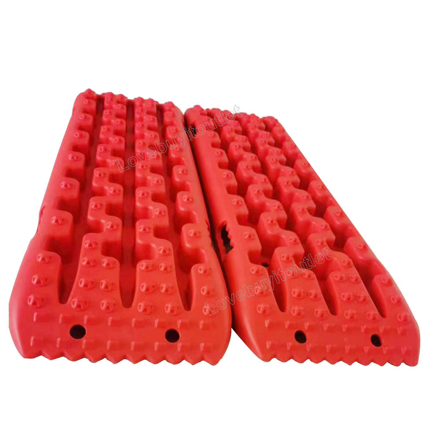 2x AUTO Recovery Traction Boards Tire Ladder 4WD Recovery Mat for 4X4 Offroad