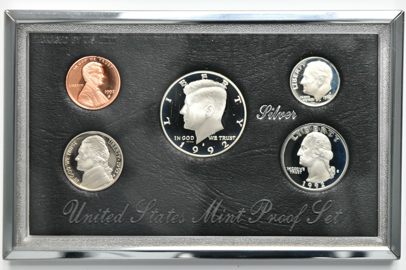 1992 United States Premier Silver Proof Set w/ Box & COA