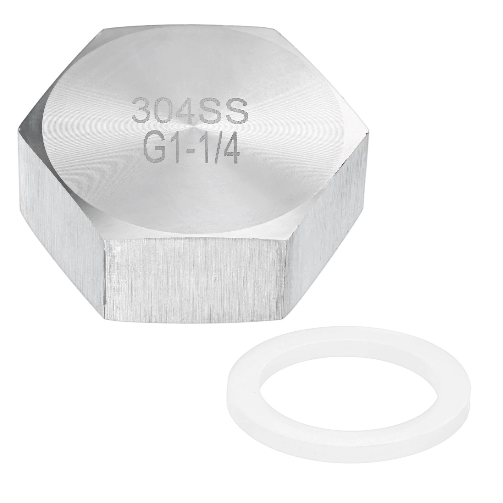 1-Pack Hex End Cap, 1-1/4 Inch g Female Thread Pipe Fitting